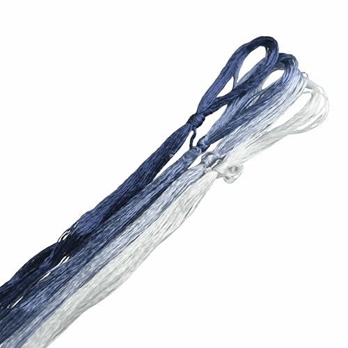 4 Skeins Mulberry Silk Floss Embroidery Thread Floss-Cross Stitch Threads China Silk Woven Jewelry Threads DIY Sewing Kits (18) - color: 18