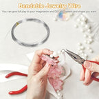 M METERXITY 22 Gauge Stainless Steel Craft Wire, 0.6mm 32.8 ft Bendable Floral Snare Wire for Jewelry Making/Sculpting/Armature Crafting/Floral Bonsai/DIY Crafts - size: 22 Gauge x 32.8 ft