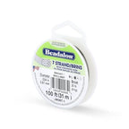Beadalon 7 Strand Stainless Steel Bead Stringing Wire, 0.024 in / 0.61 mm, Bright, 100 ft / 31 m - color: Bright, style: .024 in / 0.61 mm , 100 ft / 31 m