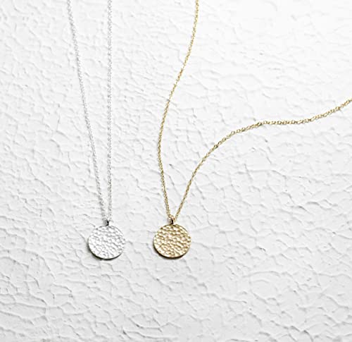 Valloey Rover Gold Necklace for Women 14K Gold Plated Circle Cubic Zirconia Pendant Necklace Dainty Twist Rope Chain Necklace Simple Jewelry Gift for Women - style: Gold-full moon
