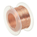 PATIKIL 439.63 Feet Solid Bare Copper Wire,26 Gauge 99.96% Pure Copper Wire 0.4mm Soft Beading Wire Metal Plant Stem Ties for Jewelry Craft (134m) - size: 0.4mm x 439.63ft