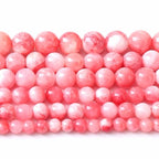160PCS 4MM Pink Persian Jade Spacer Loose Beads for Jewelry Making DIY Bracelet Necklace 2 Strands - color: Pink Persian Jade, size: 4mm (2 strands)