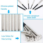 NSEZTZ 6PCS Mini Screwdriver Set, Small Professional Repair Tool Kit with 6 Different Size Flathead and Phillips Screwdrivers, Precision Screwdriver Sets for Jewelry, Watch, iPhone, Eyeglass Repair - style: 6PCS