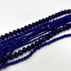780Pcs Briolette Crystal Glass Beads for Jewelry Making, 3-10mm Faceted Darkblue Crystal Beads for Bracelets, Rondelle Glass Beads Bulk for Crafts Wine Charms Wind Chimes Suncatchers - color: Darkblue