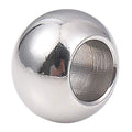 BEADIA Stainless Steel Spacer Beads 12x8mm Round Loose Charm Caps Beads for DIY Jewelry Making 10pcs with 6.5mm Hole - color: 12x8mm 6.5mm