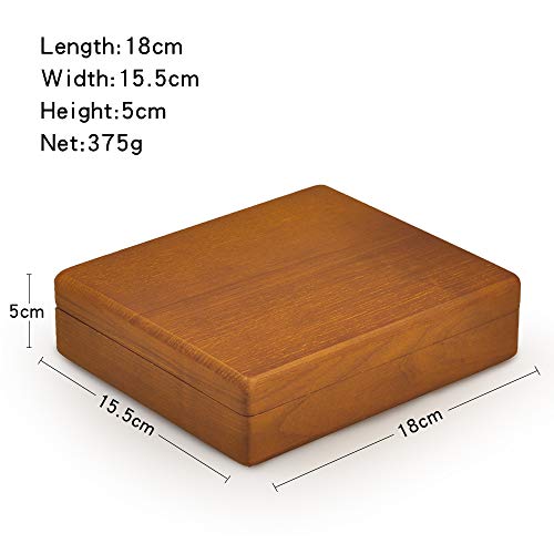 Oirlv Solid Wood Ring Jewelry Box Organizer Earrings Jewelry Drawer Organizer Tray with Lid (Creamy-white) - color: Creamy-white Box