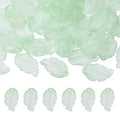 PATIKIL Glass Leaf Beads, 100Pcs Cute Crystal Leaf Charms, Translucent Czech Spacer Beads for DIY Jewelry Making Bracelets Necklace Wind Chimes Suncatchers, Gradient Green - color: Gradient Green