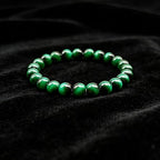 Handmade 8mm Beaded Bracelets For Men Protection Bracelet For Women Chakra Feng Shui Stretchy Handmade Lucky Money Stretchy Crystal Bracelets Best Gifts - color: Simulated Green Tiger