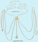 14K Gold Plated Body Chains for Women, Sexy Layered Belly Waist Chain Crossover Bikini Bra Chain, Summer Beach Rhinestone Body Jewelry - style: Gold Eye1