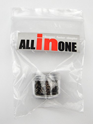 ALL in ONE 15 Gram/135pcs 6mm Antique Bronze Plated Open Jump Ring with Storage Box - color: Antique Bronze, size: 6mm