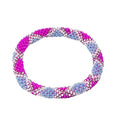 Wigspedia Crochet Glass Seed Bead Nepal Boho Bracelet - Pink - color: Pink Style # 3