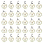 PATIKIL Pearl Charm, 100pcs Pearl Beads Faux Pearl Pendant Charm DIY for Jewelry Making Bracelets Earrings Necklace Crafts - color: Silvery Beige, size: 8mm