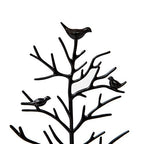 Jewelry Tree Necklace Earring Holder Modern Cute Bird Jewelry Stand for Women Girls Teen Black - color: Black