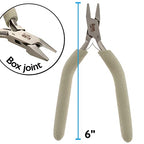 The Beadsmith Tungsten Carbide Flush Cutter, 6 inches (152mm), Polished Steel Head with Elongated Handle & Double-leaf Spring - style: Flush Cutter
