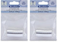 Beadalon Memory Wire, Flat, Ring, Silver Plated, Approx. 33 coils (Pack of 2) - color: Silver, size: Ring (Pack of 2)