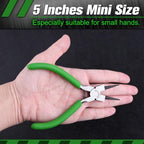 SPEEDWOX Mini Round Nose Pliers for Jewelry Making - 5 Inch Small Wire Looping Pliers with Tapered Jaw and Micro Fine Precision Tips - Professional Beading and Craft DIY Tools - style: Round Nose Pliers
