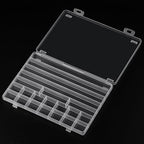 SUTOKAKA 1Pc 21 Grids Plastic Jewelry Organizer Necklace Storage Box Small Compartments Bead Container for DIY Nail Crafts Beading Art Supplies - size: 21