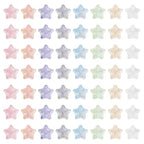 Craftdady 100Pcs Iridescent Star Beads Transparent Acrylic Star with Bowknot Beads Mixed Color Small Star Spacer Bead for Jewelry Bracelet Necklace Making DIY Crafts Hole: 2.8mm - color: Mixed Color, Star&Bowknot