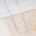 GTVOODX Chunky Paperclip Chain Roll Silver 4 Meters Stainless Steel Handmade Paper Clip Link Chains Spool Bulk for Women Jewelry Making with Lobster Clasps Jump Rings - color: Silver Thick Paperclip Chains