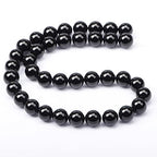 AD Beads Natural Gemstone Round Loose Beads 15" for Bracelet Necklace Earrings Jwelery Making Crafts DIY (10mm, Black Onyx) - color: Black Onyx, size: 10mm