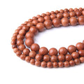 Natural Stone 6mm Golden Sand Smooth Round Loose Beads Energy Gemstone DIY for Jewelry Making Bracelet Necklace 1 Strand 15" - color: Golden Sand, size: 6mm