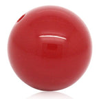 60 Round Red Acrylic Beads 20mm Diameter with 2.8mm Hole - color: Red, size: 20mm