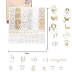Xylise Jewelry Making Supplies Kit Natural Stone Beads for Irregular Natural Stone with for DIY Craft Bracelet Necklace Earrings for Adults (White Jade) - color: White Jade