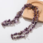 200pcs Natural Chip Stone Beads Amethyst Stones Crystals Stone Beads Gemstone Chip Beads for Bracelet Necklace Earrings Jewelry Making (Amethyst) - color: amethyst