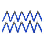 QWORK Small Wire Cutters,10 Pack 170 Micro Flush Cutter – 5 Inch Diagonal Cutting Pliers for Electronics, Models, Jewelry Making