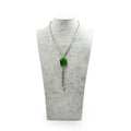 Oirlv Velvet 3-Dimensional Jewelry Stand Necklace Pendant Chain Jewelry Bust Display Holder (H15.16) - size: H15.16"