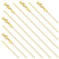 Crisjanggo 10 Pack 20 Inches Gold Adjustable Thin Necklace Chain Bulk for Jewelry Making Gold Plated Stainless Steel Chains with Lobster Clasps for Women - color: Gold Circle