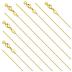 Crisjanggo 10 Pack 20 Inches Gold Adjustable Thin Necklace Chain Bulk for Jewelry Making Gold Plated Stainless Steel Chains with Lobster Clasps for Women - color: Gold Circle