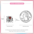 925 sterling silver Bead Charm for Pandora bracelets and Necklaces - Cute Heart Animal Ocean Pendant Bead Charms with Cubic Zirconia Mother's Day Jewelry Making DIY Gifts for Women Wife/Girlfriend - color: Love Mom Heart Charm
