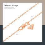 KEZEF 18K Gold over Silver Chain, Gold Chain Women, 1mm Cable Sterling Silver Chain Necklace for Women, Diamond-Cut Elegant, Thin, Sturdy, 16, 18, 20, 22, 24 Inches - color: Rose Gold, size: 22 Inch