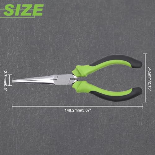 SPEEDWOX 6 Inches Mini Needle Nose Pliers for Jewelry Making Smooth Jaws Extra Long Fine Pliers Professional Tool Beading Hobby Craft DIY - style: Needle Nose Pliers