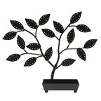 MyGift Jewelry Tree w/Bird Nest 48 pair Earrings Holder, Bracelets/Necklace Organizer Stand (Black Metal) - color: Black Metal