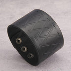 GelConnie Leather Cuff Bracelet Punk Braided Bracelets Rock Leather Wristbands Faux Mens Leather Bracelet Gothic Viking Bangle Adjustable Wrap Bracelet for Women,Men - color: MLPB087-Black
