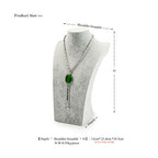 Oirlv Velvet 3-Dimensional Jewelry Stand Necklace Pendant Chain Jewelry Bust Display Holder (H15.16) - size: H15.16"