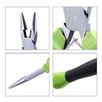 SPEEDWOX Mini Long Nose Pliers 4-1/2 Inches Precision Wire Cutters with Spring Fine Beading Pliers Precision Jewelry Making Tool Hobby Craft DIY - style: Long Nose Pliers