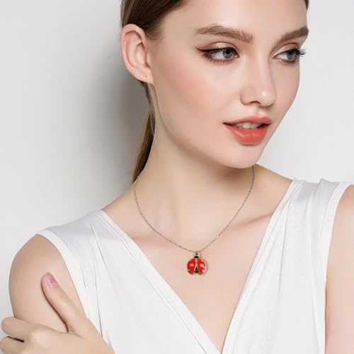 50 Pcs Ladybug Charms, Alloy Insect Pendants, Handcrafted Ladybug Charms, Animal Themed Jewelry for Bracelets, Necklaces, Earrings Making - color: Red