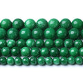 90pcs 4mm Natural Green Cloud Jades Beads Round Loose Gemstone Crystal Energy Healing Power Stone Beads for Jewelry Making DIY Bracelet (4mm, Green Cloud Jades) - color: Green Cloud Jades, size: 4mm