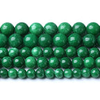 90pcs 4mm Natural Green Cloud Jades Beads Round Loose Gemstone Crystal Energy Healing Power Stone Beads for Jewelry Making DIY Bracelet (4mm, Green Cloud Jades) - color: Green Cloud Jades, size: 4mm