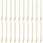 Beebeecraft 1 Box 20Pcs Golden Chain Extender Bulk Real 18K Gold Plated Brass Metal Dolphin Shaped Charm Extension Curb Chains Tails for Jewelry Making Necklaces Bracelets DIY Crafts Supplies - color: Gold-dolphin