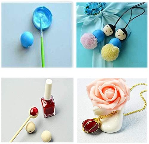 300Pcs 10mm Wood Beads Round Wooden Spacer Beads Unfinished Natural Wood Loose Beads - size: 10