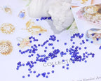 Round Glass Beads Penta Angel 2200Pcs 2mm Mini Craft Loose Spacer Pony Beads for Earring Bracelets Necklace Waist Beads Jewelry Making (Royal Blue) - color: Royal Blue