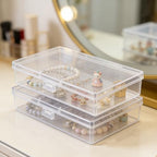 12 Pack Rectangular Clear Plastic Storage Containers Box with Hinged Lid for Beads and Other Small Craft Items (5.7 x 2.95 x 1.18 inch) - size: 5.7 x 2.95 x 1.18 inch