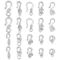 PH PandaHall 20PCS Stainless Steel S-Hook Clasps, 10 Styles S-Hook Jewelry Clasp Necklace Clasp Connectors for DIY Necklace Bracelet Pendant Purse Making Keychain Handmade Crafts Jewelry - color: Stainless Steel Color