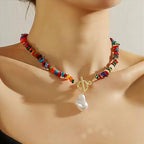 500 pcs Natural Chip Stone Beads, Hot Multicolor 5-8 mm Irregular Gemstones Healing Crystal Loose Rocks Bead Hole Drilled for Jewelry Making Bracelet - color: Hot Multicolor