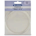Beadalon Carbon Steel Memory Wire, Round, Necklace, Silver Plated, 0.5 oz, Approx. 18 coils - color: Silver Plated, size: Necklace, style: Necklace - 0.5 oz, approx 18 coils