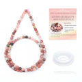 Natural Stone Beads Round Genuine Real Stone Beading Strand Loose Gemstones DIY Smooth Bead for Bracelet Necklace Earrings Jewelry Making (Red Plum Blossom Stone, 4mm 90 Pieces) - color: Red Plum Blossom Stone, size: 4mm 90pcs